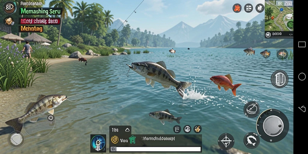 Tangkapan ikan yang luar biasa dalam gameplay 8ID.