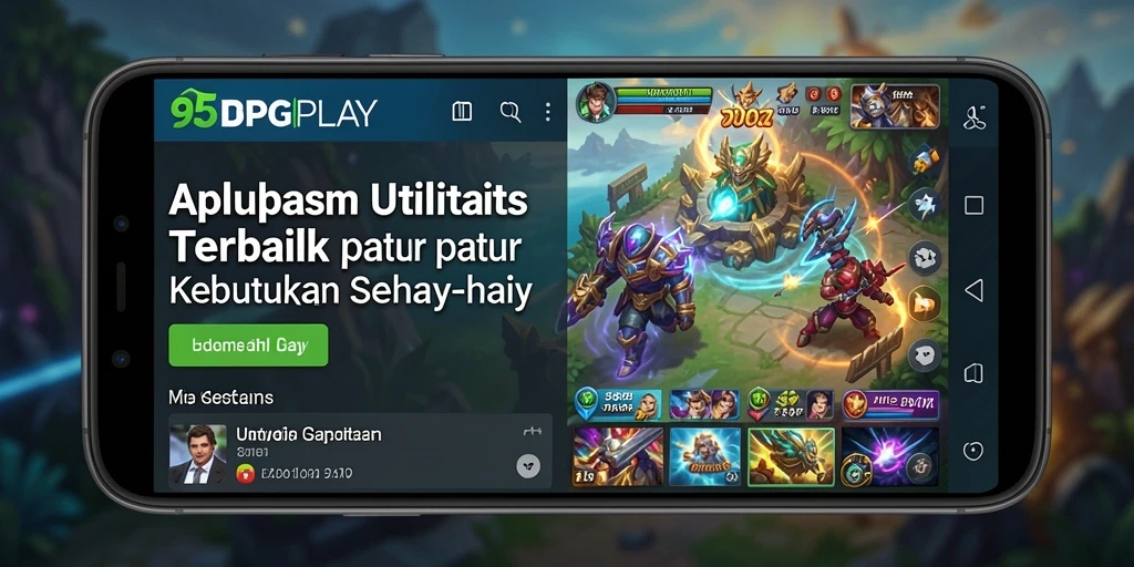 Screenshot utama 95PGPLAY menampilkan antarmuka aplikasi utilitas.