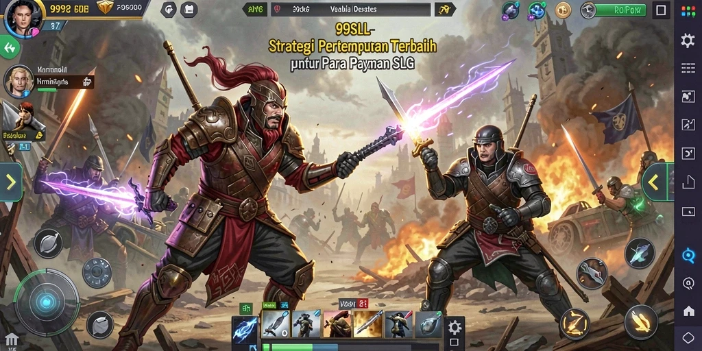 Tampilan mendebarkan gameplay SLG di 99SLL.