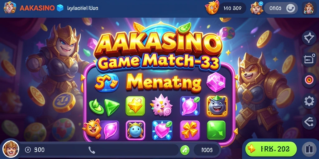 Tangkapan layar gameplay AAKASINO dengan kombinasi warna yang cerah.
