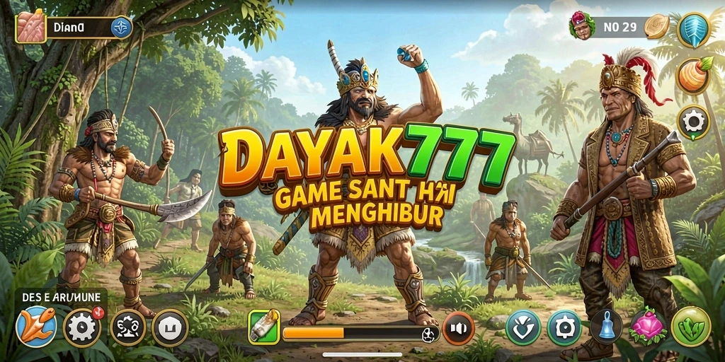 Tampilan screenshot utama DAYAK777, menunjukkan keseruan gameplay.