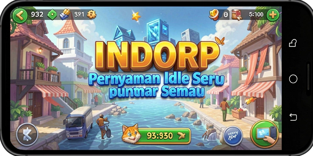 Tampilan gameplay INDORP menunjukkan karakter dan strategi yang menarik.