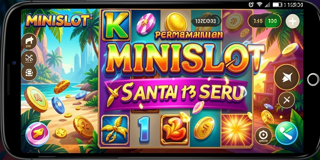 Tampilan gameplay MINISLOT yang menarik dan penuh warna.