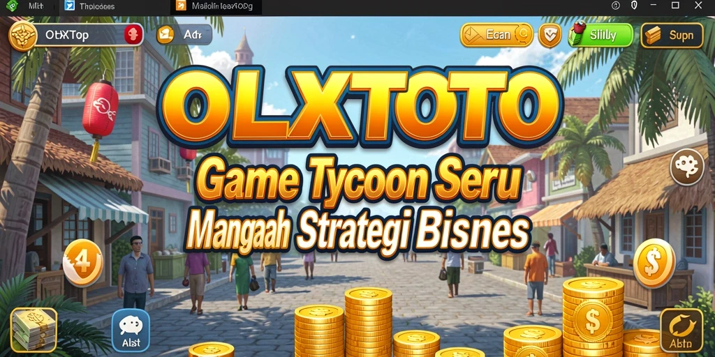 Tangkapan layar OLXTOTO menampilkan aksi seru dalam mengelola bisnis Tycoon.