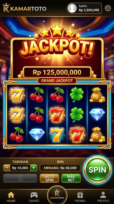 Menu navigasi yang intuitif di Kamartoto memudahkan pengguna.